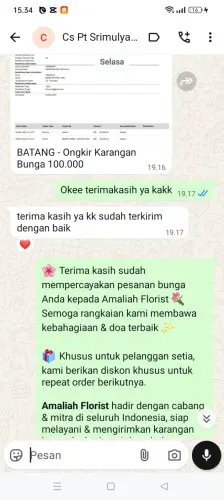 Testimonial Papan Bunga toba