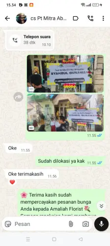 Testimonial Papan Bunga toba