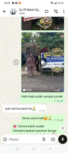 Testimonial Papan Bunga toba